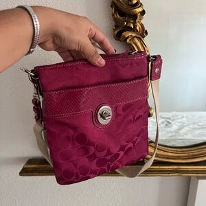 Coach Magenta Crossbody Bag